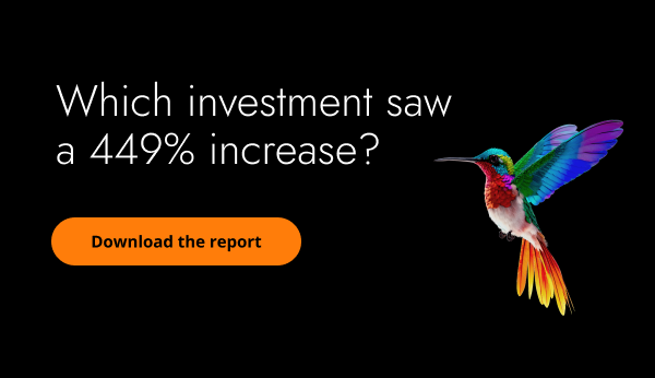 Which investment saw a 449% increase?